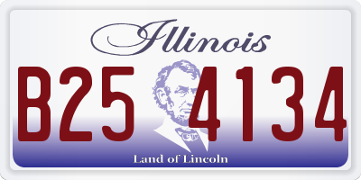 IL license plate B254134