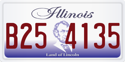 IL license plate B254135