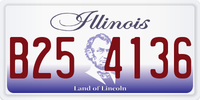 IL license plate B254136