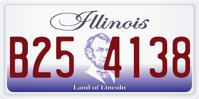 IL license plate B254138
