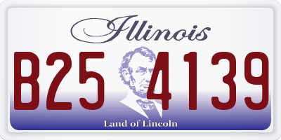 IL license plate B254139