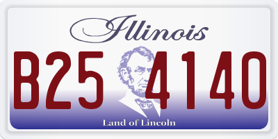 IL license plate B254140