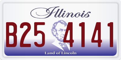 IL license plate B254141
