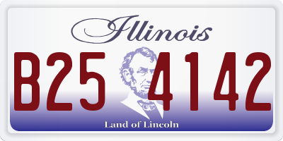 IL license plate B254142