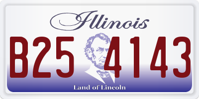 IL license plate B254143