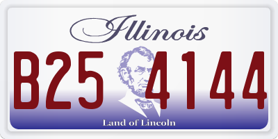 IL license plate B254144