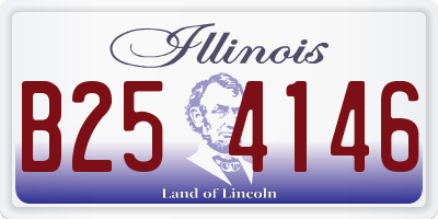 IL license plate B254146