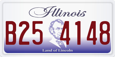 IL license plate B254148