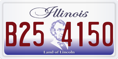 IL license plate B254150