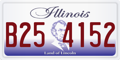 IL license plate B254152