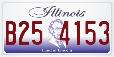 IL license plate B254153