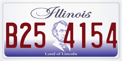 IL license plate B254154