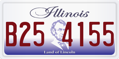 IL license plate B254155