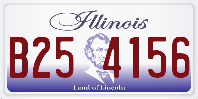 IL license plate B254156
