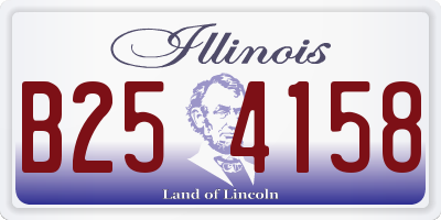 IL license plate B254158