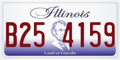 IL license plate B254159