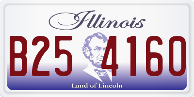 IL license plate B254160