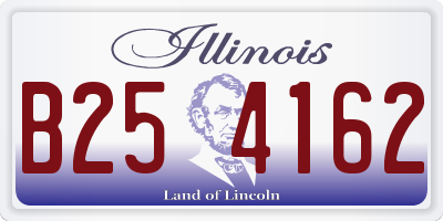 IL license plate B254162