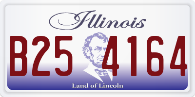 IL license plate B254164