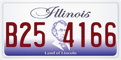 IL license plate B254166