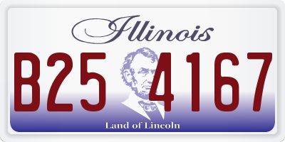 IL license plate B254167