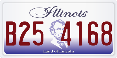 IL license plate B254168