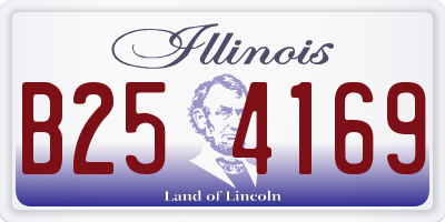 IL license plate B254169
