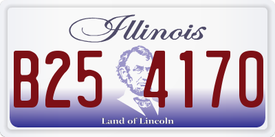 IL license plate B254170