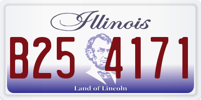 IL license plate B254171