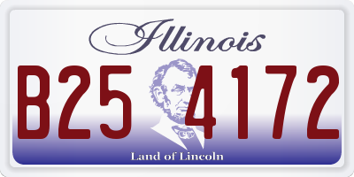 IL license plate B254172