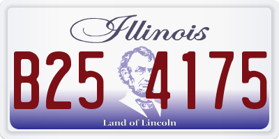 IL license plate B254175