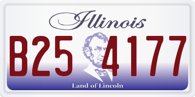 IL license plate B254177