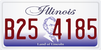 IL license plate B254185