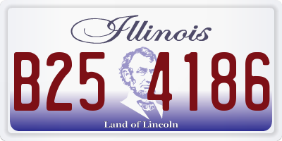 IL license plate B254186