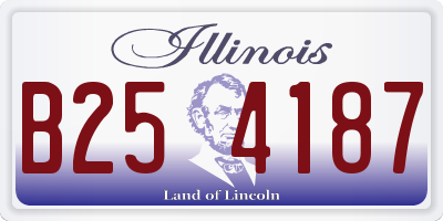 IL license plate B254187