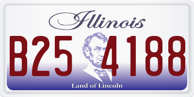 IL license plate B254188