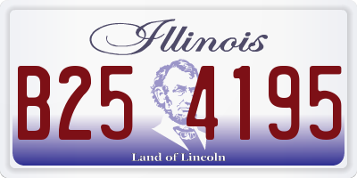 IL license plate B254195