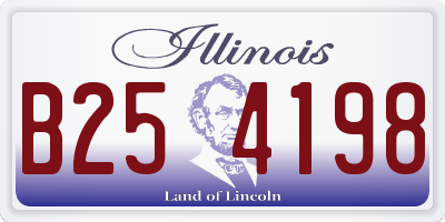 IL license plate B254198