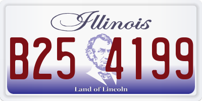 IL license plate B254199