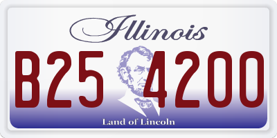 IL license plate B254200