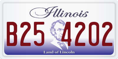 IL license plate B254202