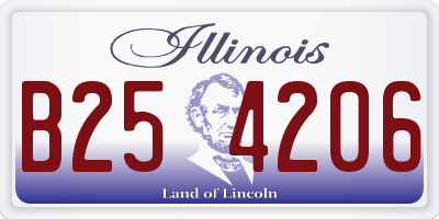IL license plate B254206