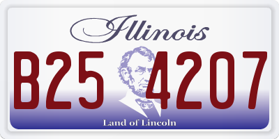 IL license plate B254207