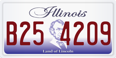 IL license plate B254209