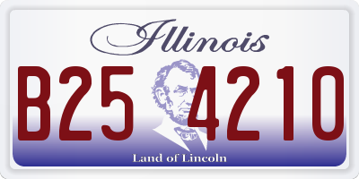 IL license plate B254210
