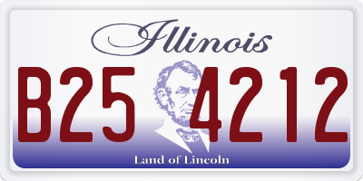 IL license plate B254212