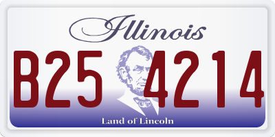 IL license plate B254214