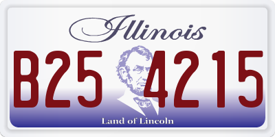 IL license plate B254215