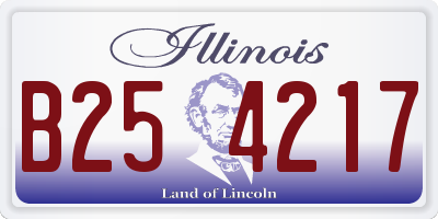 IL license plate B254217