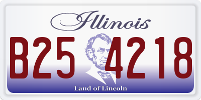 IL license plate B254218
